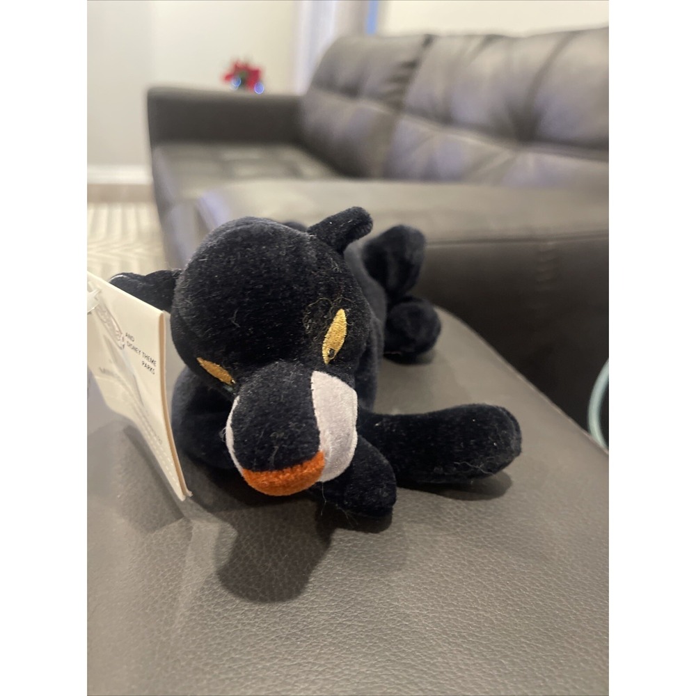 BAGHEERA DISNEY: Jungle Book Mini Plush - Used - Played with Periodically -  8"!